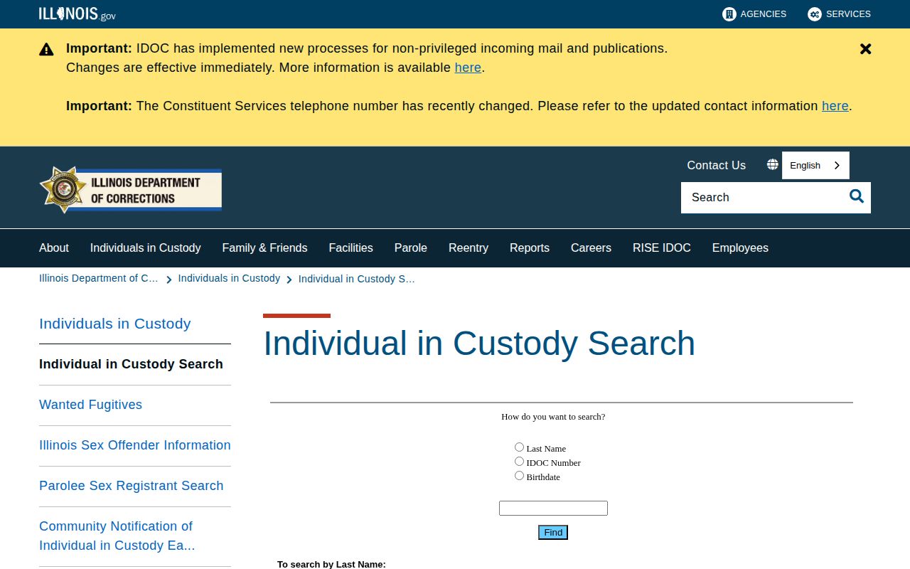 IDOC search for Madison County released inmates